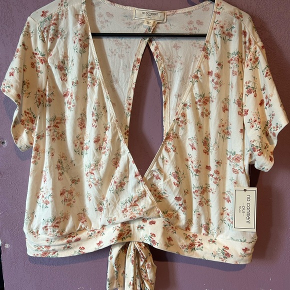 Floral Top - Cream - Picture 1 of 3